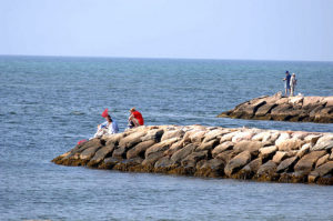 fishing on the jetty